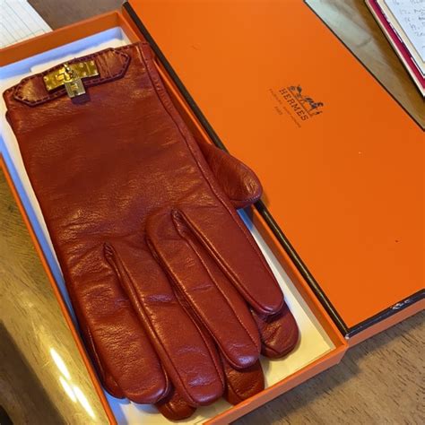 hermes red prism glove|genuine Hermes mittens.